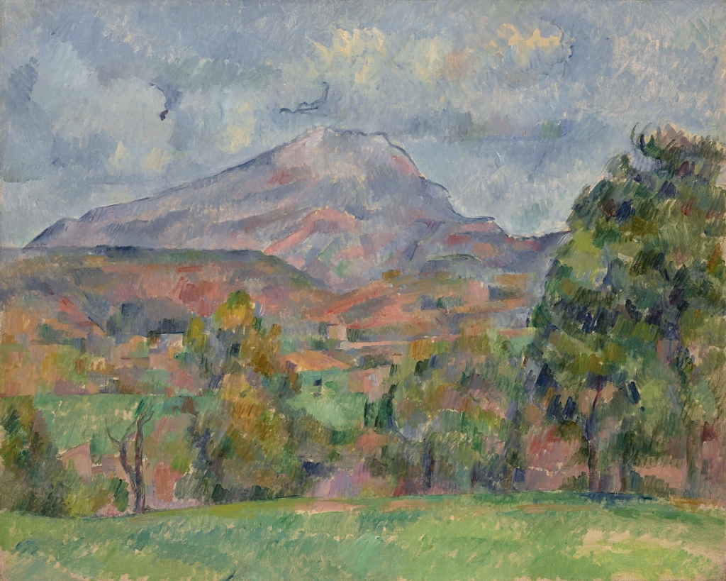 保罗．塞尚，《圣维多克山》，油彩画布，65.1×81 cm，1888-1890。估价待询，超逾1.2亿美元。（佳士得提供）