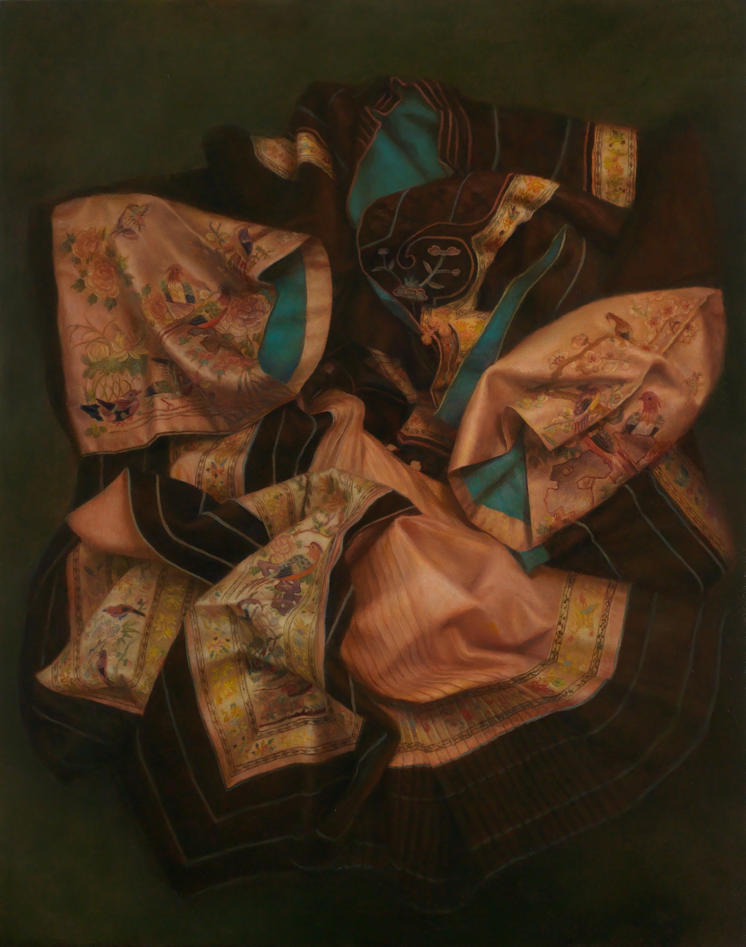 陳香伶，《縛》，油彩、亞麻布，91.5×72.5 cm，2022。（作者提供）